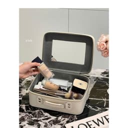 Túi cốp đựng đồ dùng mỹ phẩm hình thú cute có gương tiện lợi 6