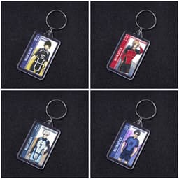 (VUÔNG) Móc khóa mica IN HÌNH BLUE LOCK ver UNIFORM anime chibi xinh xắn tiện lợi dễ thương 1