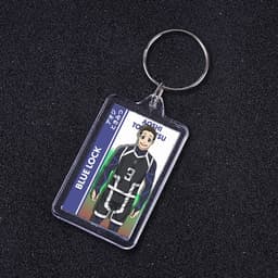 (VUÔNG) Móc khóa mica IN HÌNH BLUE LOCK ver UNIFORM anime chibi xinh xắn tiện lợi dễ thương 3