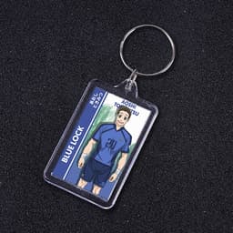 (VUÔNG) Móc khóa mica IN HÌNH BLUE LOCK ver UNIFORM anime chibi xinh xắn tiện lợi dễ thương 4