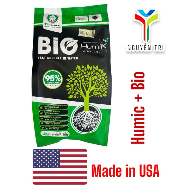 Phân Bón Humi[K] Bio nhập Mỹ Kích Rễ, Bio Đâm Rễ Mạnh, Đẩy Đọt Nhanh, Phục Hồi Cây Trồng 1kg