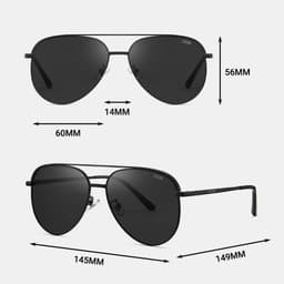 Kính Phi Công Nam LECOS LK58 Gọng Đồng Bền Chắc Du Lịch đi Biển 4