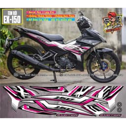 Tem Rời Exciter 150 Tem Xe Ex150 Mẫu Hót Phối Đủ Màu Decal 3 Lớp Cao Cấp 3
