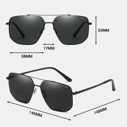 Kính Phi Công Nam LECOS LK53 Gọng Thép Không Gỉ Thời Trang Ngoài Trời 4