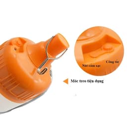 Bóng Đèn LED Tích Điện Công Suất 200W Chống Nước - Đèn LED Có Móc Treo Tiện Lợi (VINALUXURY) 3
