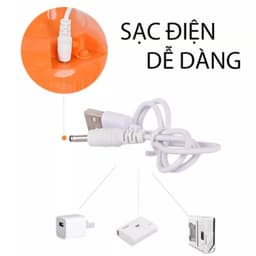 Bóng Đèn LED Tích Điện Công Suất 200W Chống Nước - Đèn LED Có Móc Treo Tiện Lợi (VINALUXURY) 5