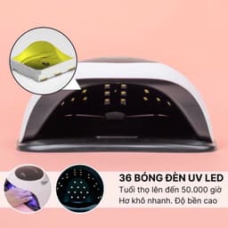 Máy hơ sơn gel Sun BQ5T 120W 36 bóng, nhỏ gọn - hàng chính hãng bảo hành 1