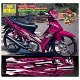 Tem Rời Sirius Tem Xe Sirius Đỏ Candy Xanh GP Mẫu Hót Phối Đủ Màu Decal 3 Lớp 2