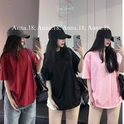 Áo Phông cotton 4 chiều mịn mát form rộng( TRƠN FORM RỘNG- 4 chiều) form rộng ( 40 _ 70 KG) 1