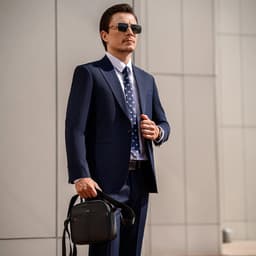 Túi Đeo Chéo Nam LECOS LT13 Da Cao Cấp Quai Dù Êm Ái Năng Động 3