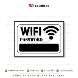 20 mẫu biển pass wifi - bảng treo ghi password wifi cho các cửa hàng 7