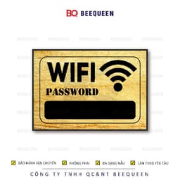 20 mẫu biển pass wifi - bảng treo ghi password wifi cho các cửa hàng 8