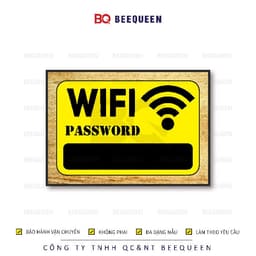 20 mẫu biển pass wifi - bảng treo ghi password wifi cho các cửa hàng 9