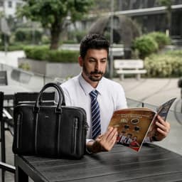 Túi Đựng Ipad Nam LECOS LT9 Da Cao Cấp Đựng Ipad Tài Liệu đi Làm Gọn Gàng 2