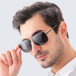 Kính Mắt Tròn Retro LECOS LK21 Gọng Thép Không Gỉ đi Làm Gặp Đối Tác 2
