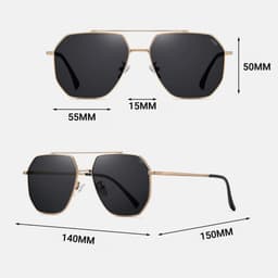 Kính Mắt Tròn Retro LECOS LK22 Gọng Đồng Bền Chắc Thời Trang Ngoài Trời 5