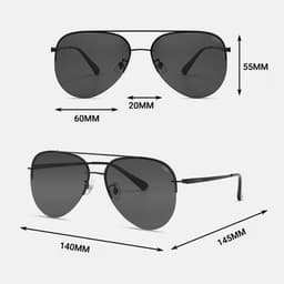 Kính Mắt Tròn Retro LECOS LK9 Gọng Thép Không Gỉ đi Làm Gặp Đối Tác 4