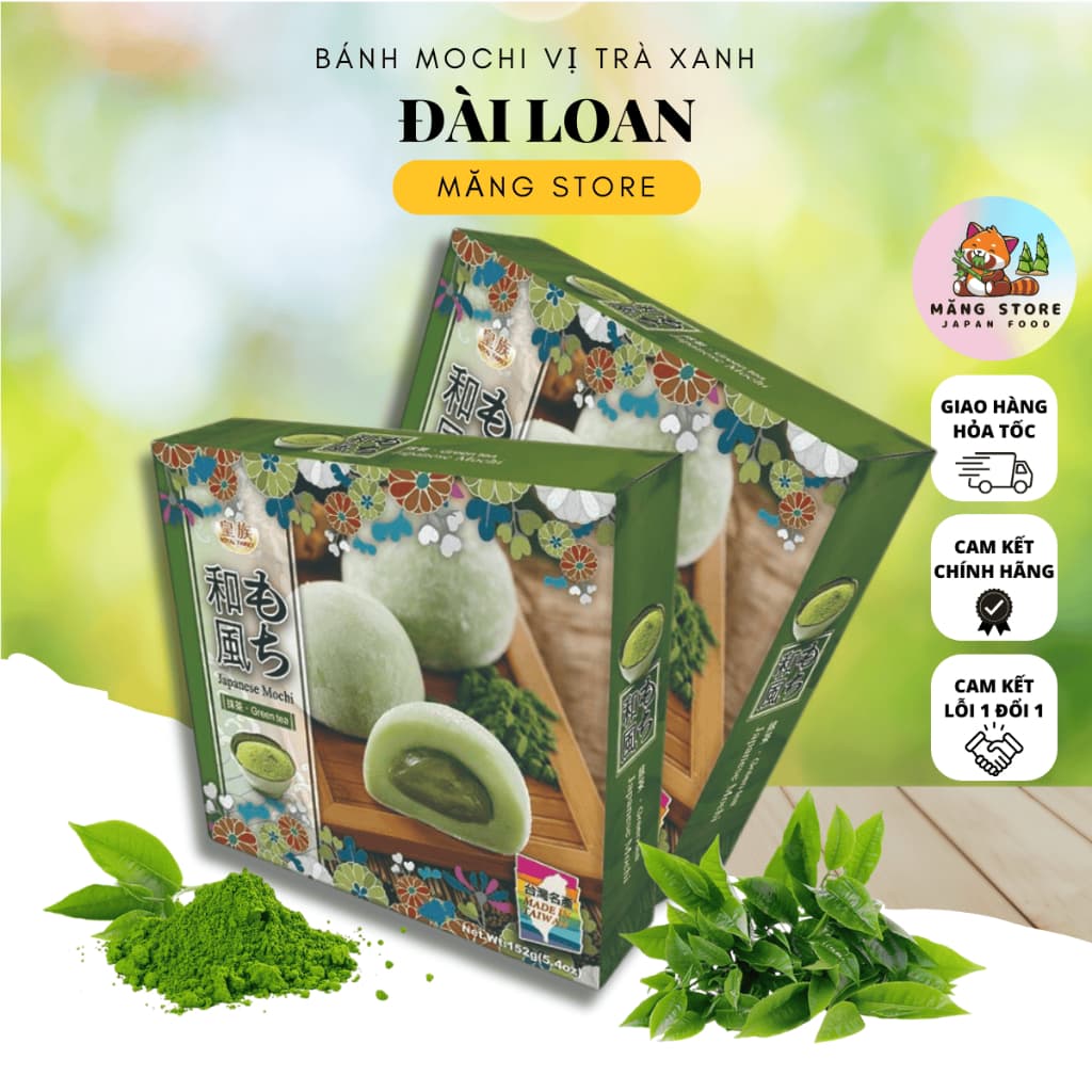 BÁNH MOCHI TRÀ XANH 152G ĐÀI LOAN