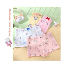 Combo 4 quần chíp đùi cho bé gái họa tiết Khủng Long Nơ dễ thương, quần lót tam giác cotton thoáng mát co giãn Cherikids 5