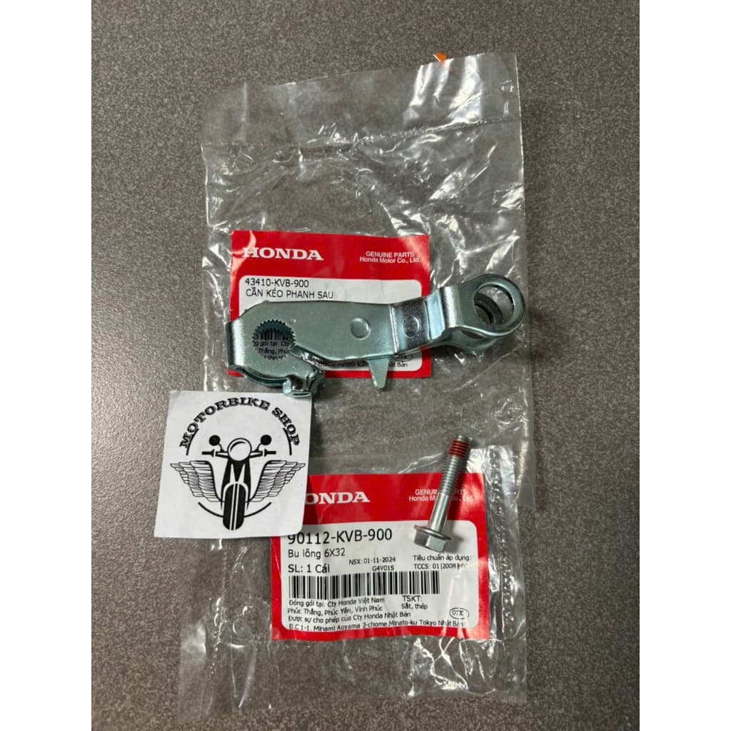 bát thắng, cần kéo phanh sau xe ab 110 vision 110 43410KVB900 90112KVB900 43472KVB900