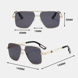 Kính Phi Công Nam LECOS LK3 Gọng Thép Không Gỉ Lái Xe Dạo Phố 4