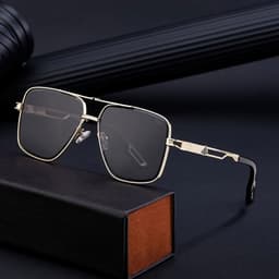 Kính Phi Công Nam LECOS LK3 Gọng Thép Không Gỉ Lái Xe Dạo Phố 5