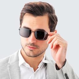 Kính Mắt Vuông Nam LECOS LK30 Chống Tia Uv400 Chống Chói đi Nắng 2