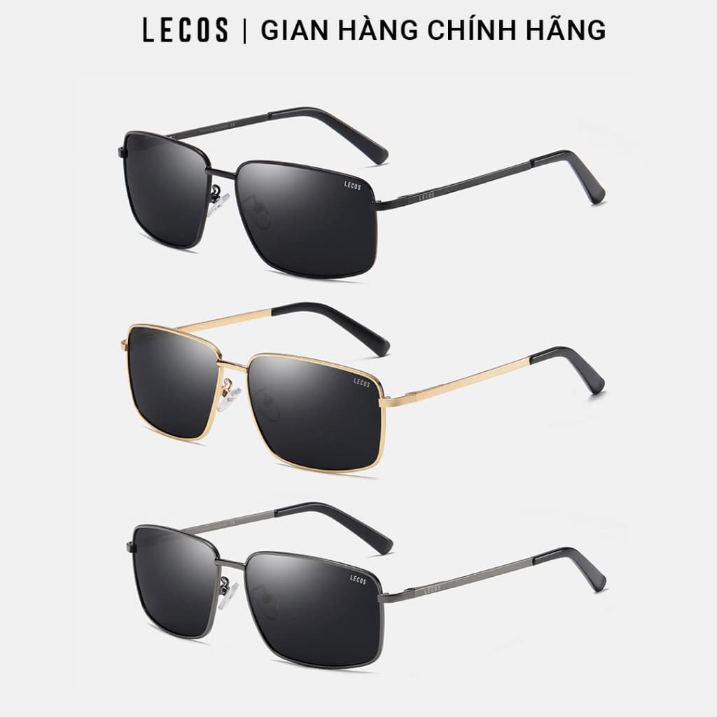 Kính Mắt Vuông Nam LECOS LK30 Chống Tia Uv400 Chống Chói đi Nắng