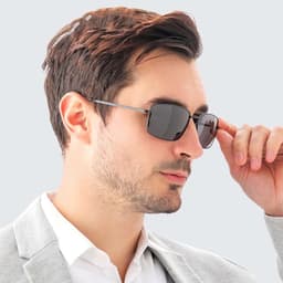Kính Mắt Vuông Nam LECOS LK30 Chống Tia Uv400 Chống Chói đi Nắng 3