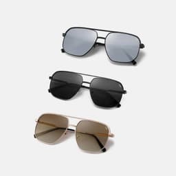 Kính Mắt Tròn Retro LECOS LK32 Gọng Thép Không Gỉ Chống Chói đi Nắng 7