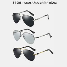 Kính Phi Công Nam LECOS LK36 Gọng Thép Không Gỉ đi Làm Gặp Đối Tác 1
