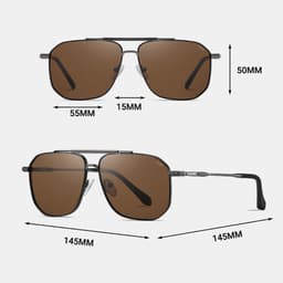 Kính Phi Công Nam LECOS LK39 Gọng Thép Không Gỉ Du Lịch đi Biển 5
