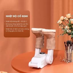 Máy Sấy Giày Khử Mùi Shoe Dayer Xoay 360 độ và Hộp Đựng Giày Có Nắp Đậy Thoát Khí. LMS 3