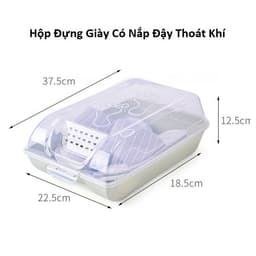 Máy Sấy Giày Khử Mùi Shoe Dayer Xoay 360 độ và Hộp Đựng Giày Có Nắp Đậy Thoát Khí. LMS 9