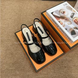 Giày búp bê nữ kiểu dáng slingback ( chân gầy mỏng lùi 1 size ạ ) mũi vuông 4cm hàng cao cấp full hộp ( LT03 ) 3