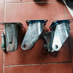 [KKTHN] Càng Bánh Xe Đẩy Kèm Trục Cho Bánh Xe Phi 100, 125, 150, 200 8