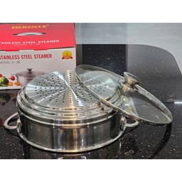 Nồi xửng hấp inox 304 LORENTE size 28cm tương ứng các nồi size 24cm-26cm-28cm 7