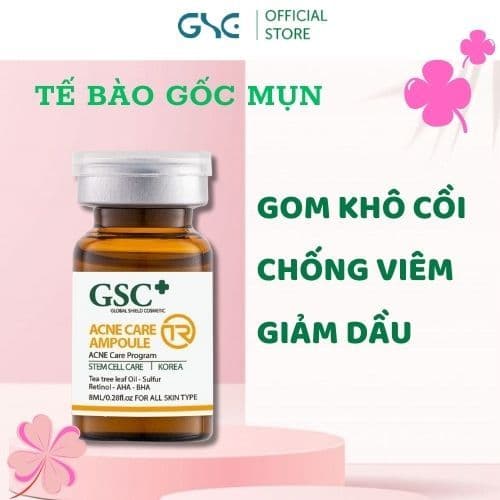 Tế bào gốc hỗ trợ xử lý mụn GSC Acne Care Ampoule TR giảm mụn, kiềm dầu 1 lọ 8ml