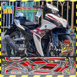 Tem Rời Exciter 155 Tem Xe Exciter 155 Mẫu Trắng Hồng Phối Đủ Màu Decal 3 Lớp 1