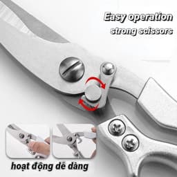 [HÀNG MỚI 2026] Kéo Cắt Gà Đức Không Gỉ, Kéo Cộng Lực Cắt Xương – Siêu Bền, Siêu Sắc – GIA DỤNG VINALIVING 6
