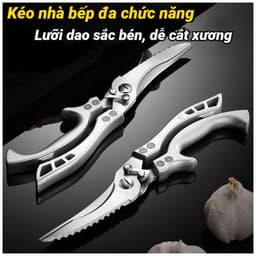[HÀNG MỚI 2026] Kéo Cắt Gà Đức Không Gỉ, Kéo Cộng Lực Cắt Xương – Siêu Bền, Siêu Sắc – GIA DỤNG VINALIVING 9