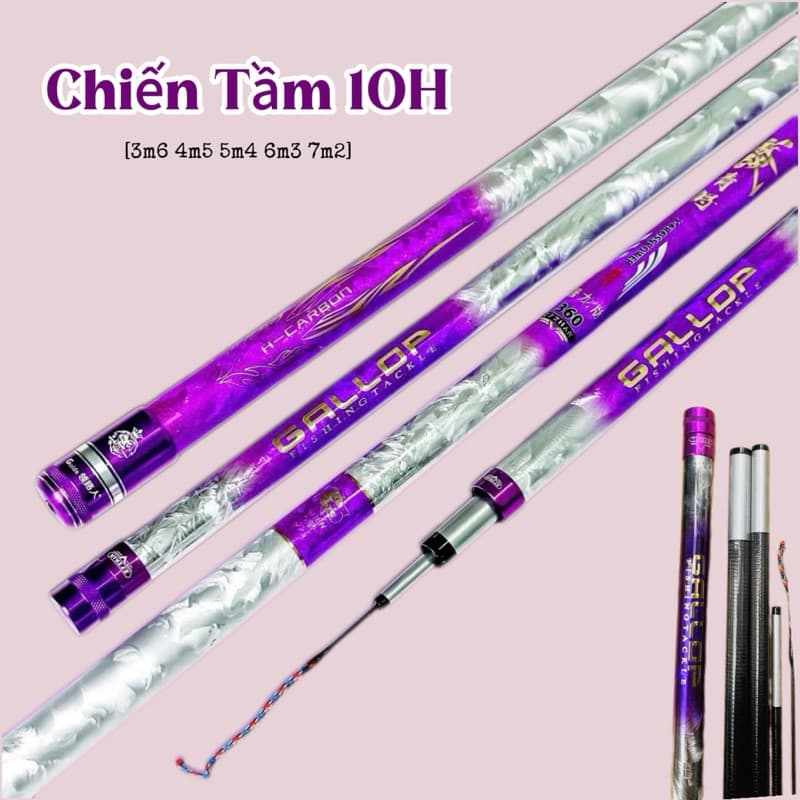 Cần Câu Tay Chiến Tầm 10H Bản Săn Hàng Tặng Kèm Ngọn Phụ