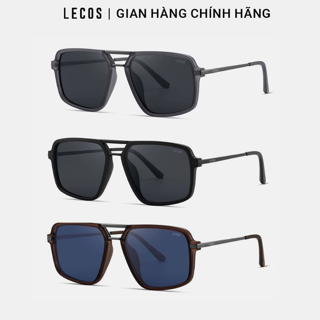 Kính Mát Nam LECOS LK46 Kiểu Dáng Lịch Lãm Gọng Tr90 Siêu Nhẹ Chống Chói