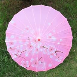 Ô Cổ Trang vải lụa đường kính 82cm họa tiết sắc nét dùng trang trí biểu diễn 2