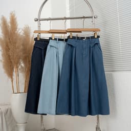 Chân Váy Jean Nữ Evalover – Dáng Xòe Dài, Chun Lưng Dễ Mix Đa Dạng Phong Cách Thời Trang M903 1