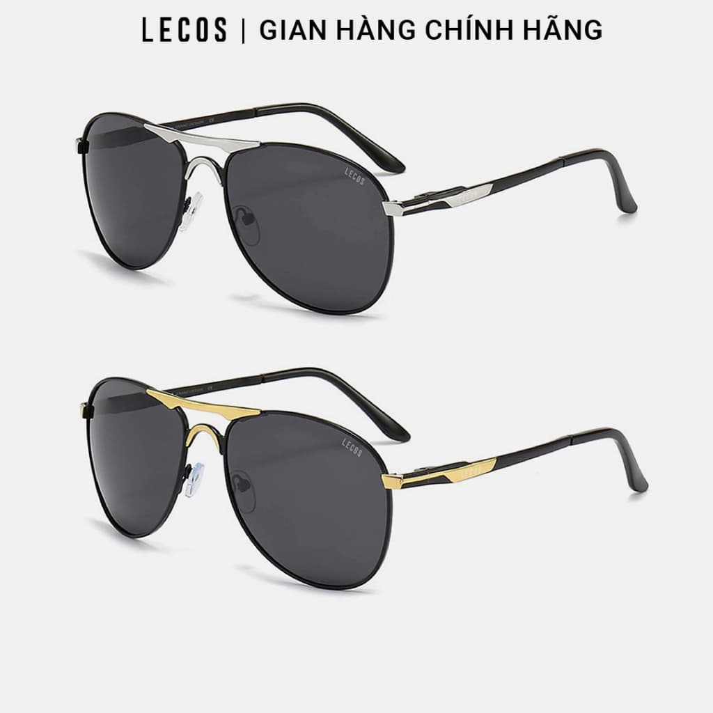 Kính Mát Nam LECOS LK7 Kiểu Dáng Lịch Lãm Gọng Hợp Kim Thanh Mảnh Chống Chói