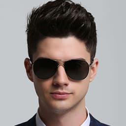 Kính Mát Nam LECOS LK7 Kiểu Dáng Lịch Lãm Gọng Hợp Kim Thanh Mảnh Chống Chói 3