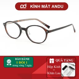 Kính cận nam nữ NARO EYEWEAR  chất liệu nhựa cốt kim loại mắt oval giả cận thời trang phong cách Y2K 61AD10 1