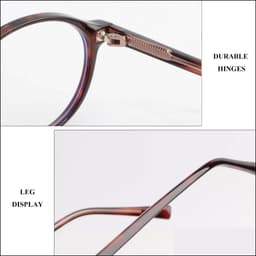 Kính cận nam nữ NARO EYEWEAR  chất liệu nhựa cốt kim loại mắt oval giả cận thời trang phong cách Y2K 61AD10 4