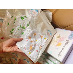 Set bao tay bao chân mũ cho bé sơ sinh 0-3 tháng chất cotton lạnh mềm mát 3